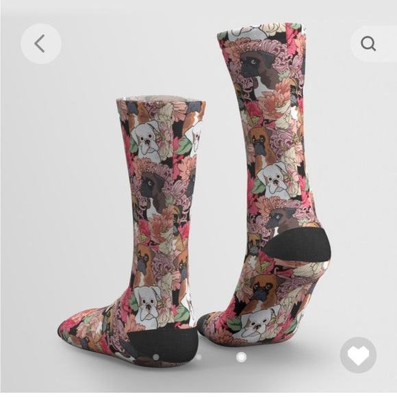 "Because Boxer Dog" Society6 Artist Socks NWT - Picture 4 of 9